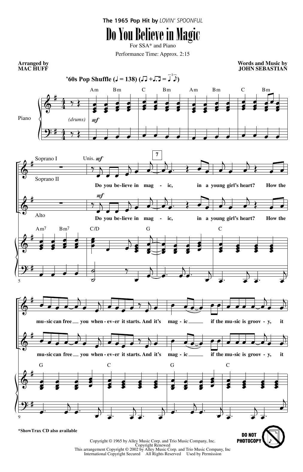 Produktgalerie: Seite 1 von 1 Do You Believe In Magic (arr. Mac Huff), Lovin' Spoonful, Chor