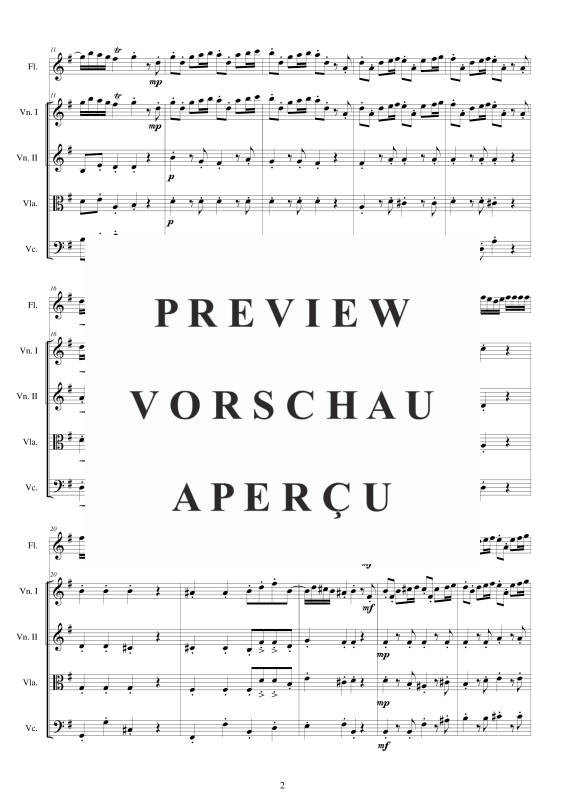 Produktgalerie: Seite 3 von 11 Concerto No.4 to 5 in G-Dur Op.5, , Querflöte Solo und Streicher Ensemble
