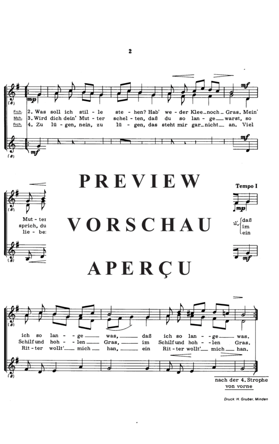 Product gallery: Page 3 of 3 Es wollt ein Maidlein grasen , , (Mixed choir)