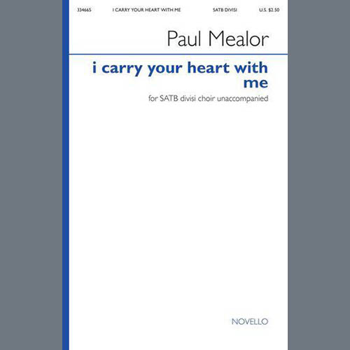 cover: I Carry Your Heart With Me, Paul Mealor, Chor