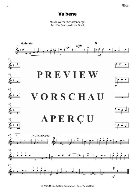Produktgalerie: Seite 11 von 11 Va bene, Peter Kraus, (Holzbläserquintett)