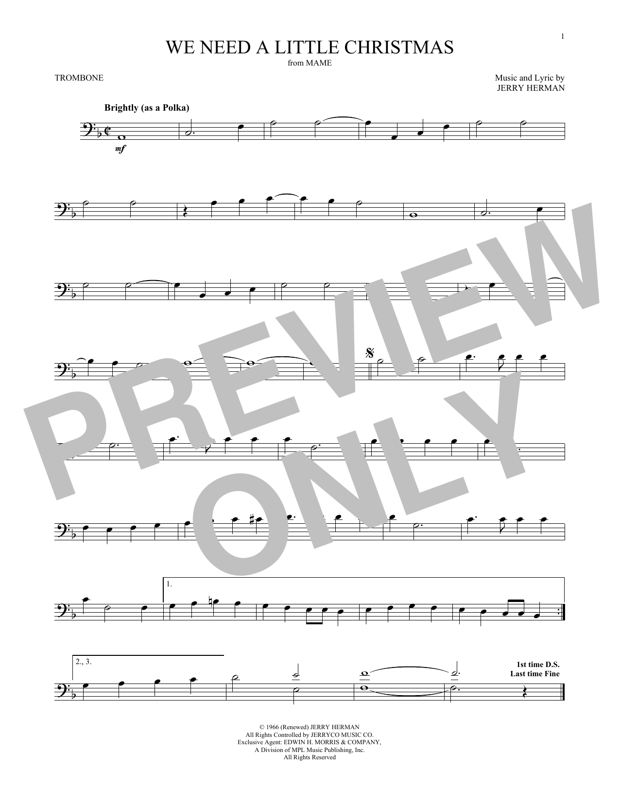 Product gallery: Page 1 of 1 We Need A Little Christmas, Jerry Herman