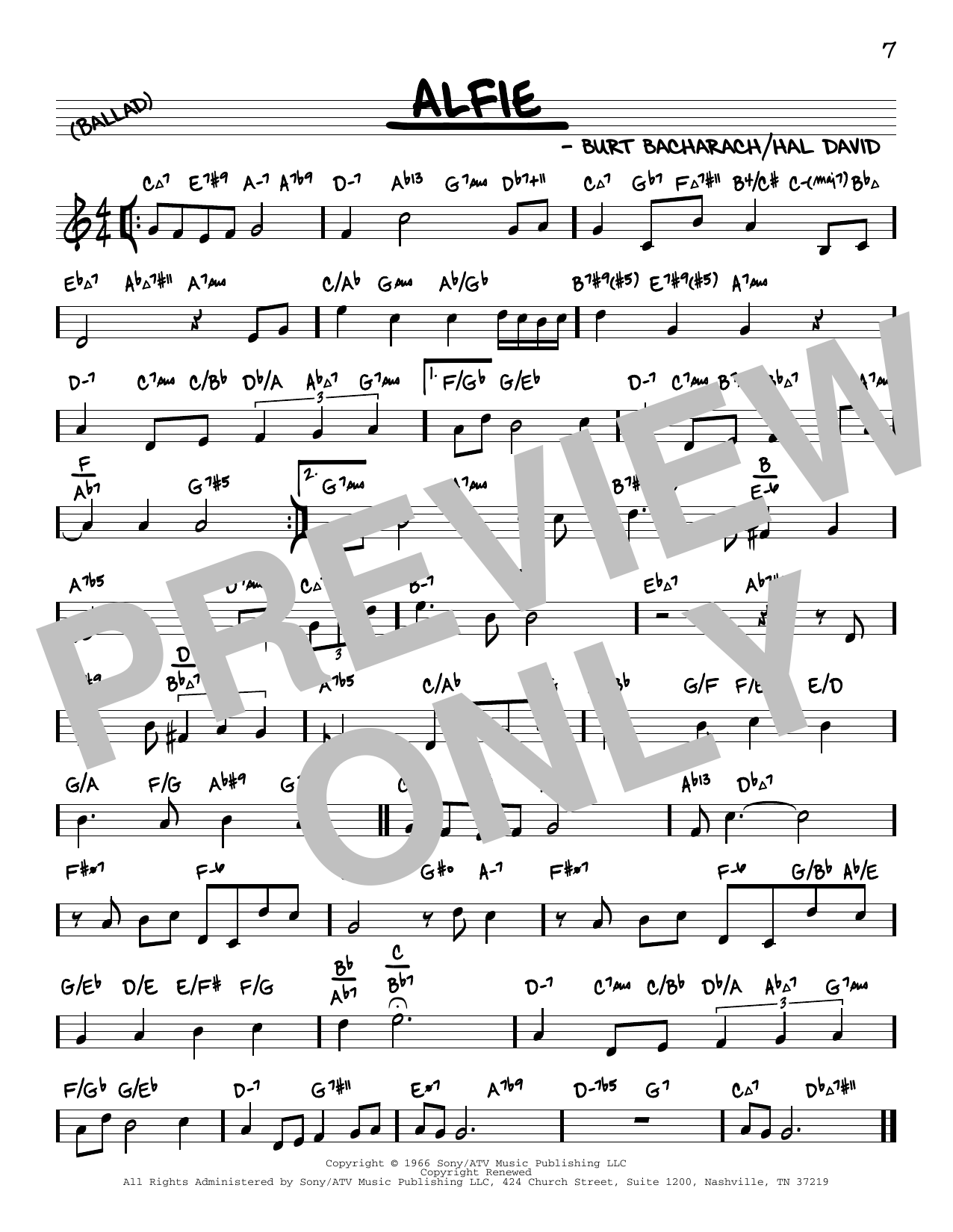 Produktbild zu: Alfie (arr. David Hazeltine)