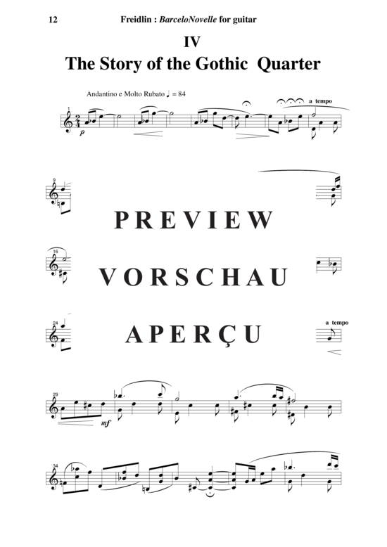 Product gallery: Page 13 of 17 BarceloNovelle , , (Suite for guitar solo)