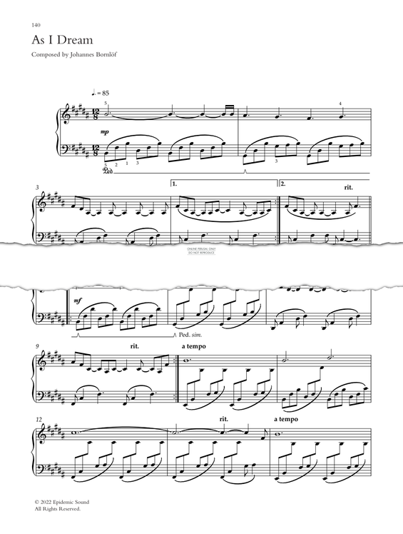 Produktgalerie: Seite 1 von 1 As I Dream, Johannes Bornlöf, Klavier