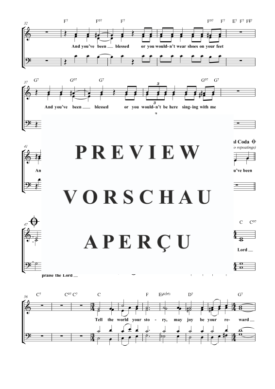 gallery: If You´ve Been Blessed, , Gemischter Chor SAM/Solo opt. und Klavier