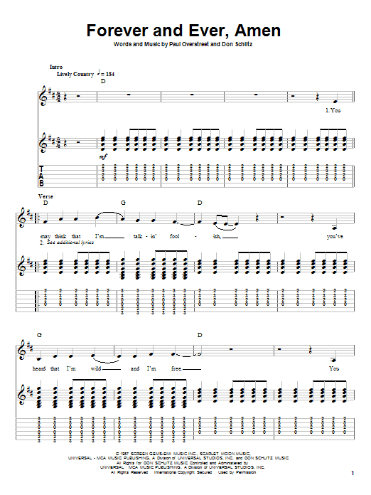 Produktbild zu: Forever And Ever, Amen