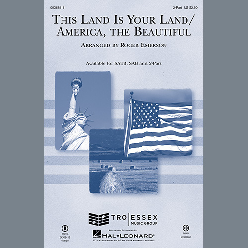 cover: This Land Is Your Land/America, The Beautiful, Roger Emerson, Chor