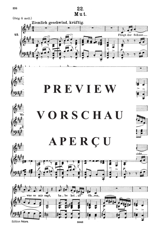 Product gallery: Page 2 of 3 Mut D.911-22 (Winterreise), , Medium Voice and Piano