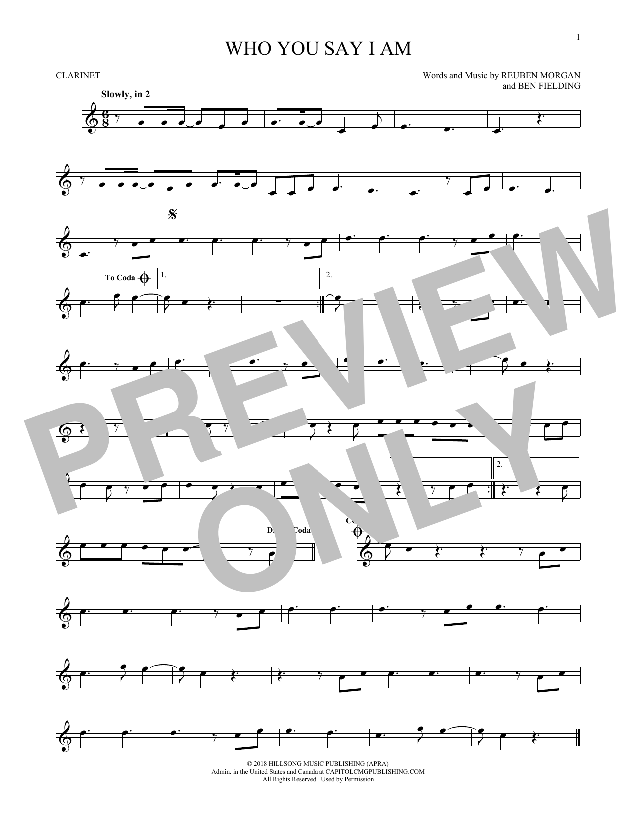 Product gallery: Page 1 of 1 Who You Say I Am, Hillsong Worship