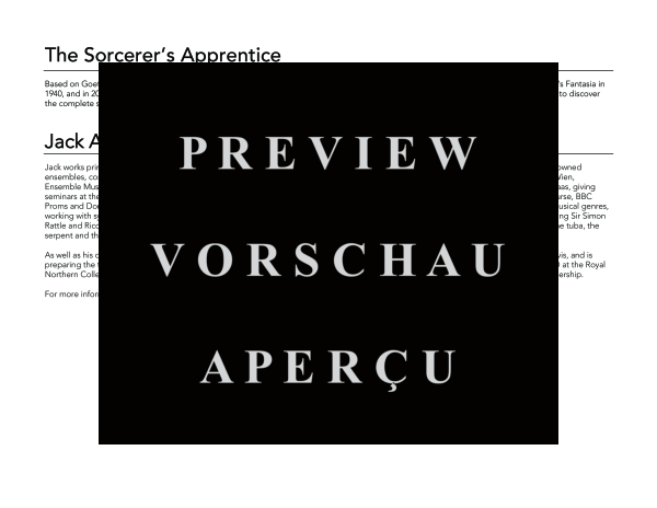 Produktgalerie: Seite 4 von 11 Sorcerer´s Apprentice, The, , (Tuba Ensemble)