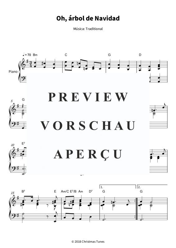 Produktgalerie: Seite 1 von 6 Oh, árbol de Navidad - El villancico atemporal, , Klavier Solo