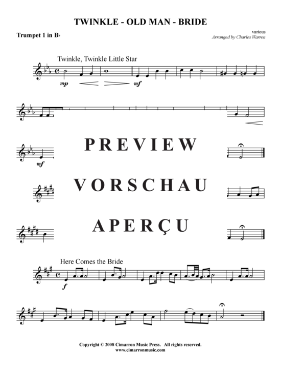 Produktgalerie: Seite 5 von 7 Twinkle - Old Man - Bride (Medley) , ,  (Blechbläserquintett)