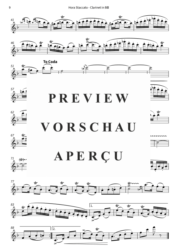 gallery: Hora Staccato, , (Klarinette in B und Klavier)