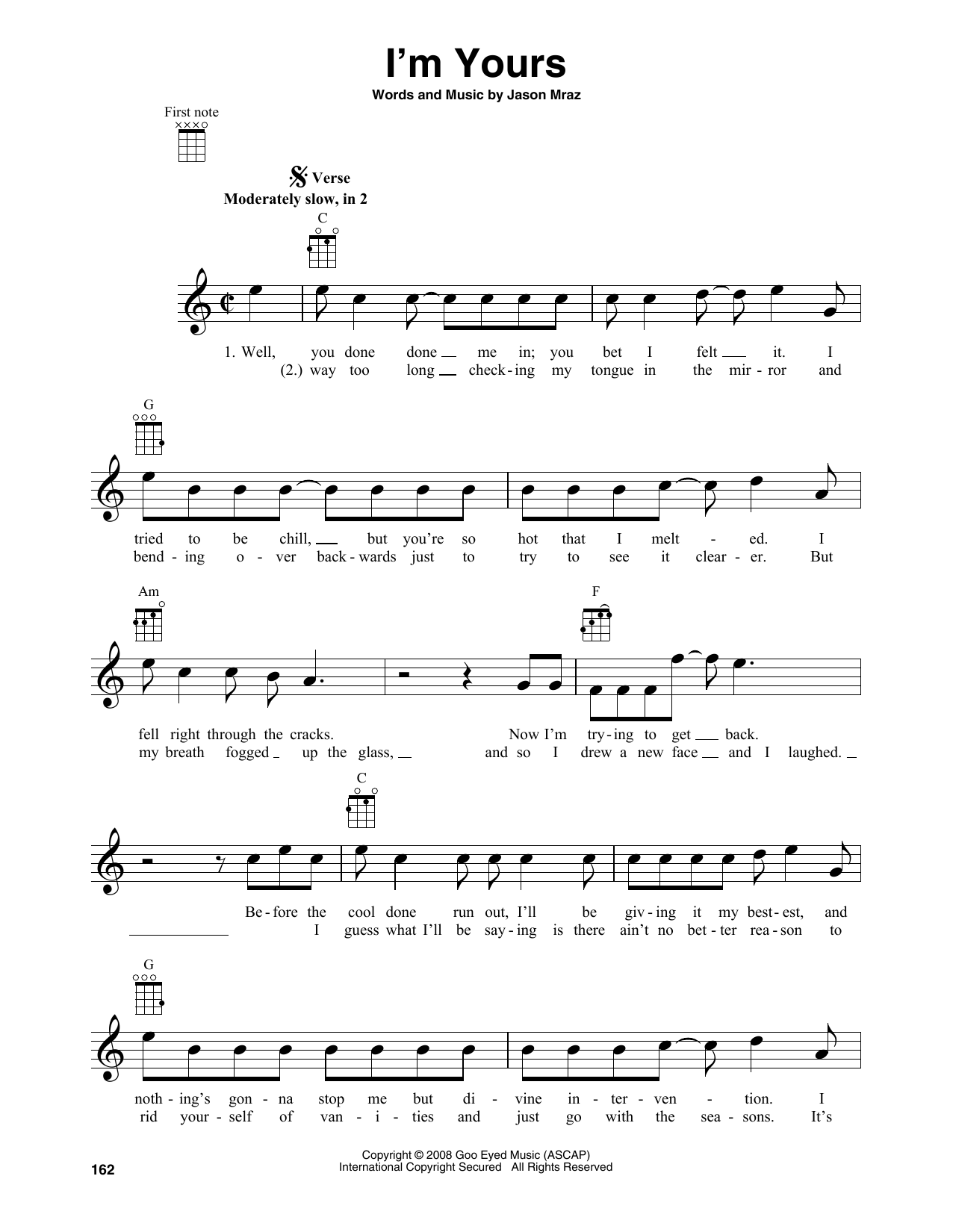 Product gallery: Page 1 of 1 I'm Yours, Jason Mraz