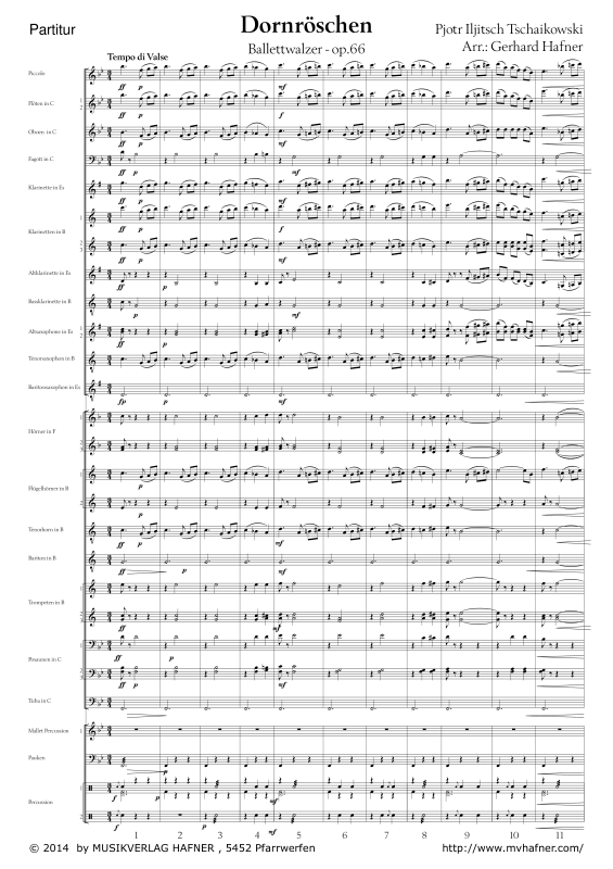 Product gallery: Page 1 of 11 Dornröschen, , (large wind orchestra)