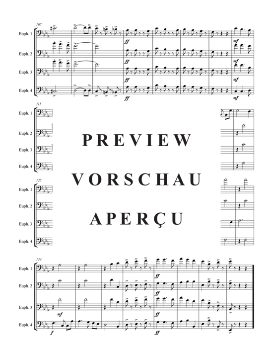 Product gallery: Page 5 of 21 Hussars Hurrah , , (4x Baritone/Euphonium)