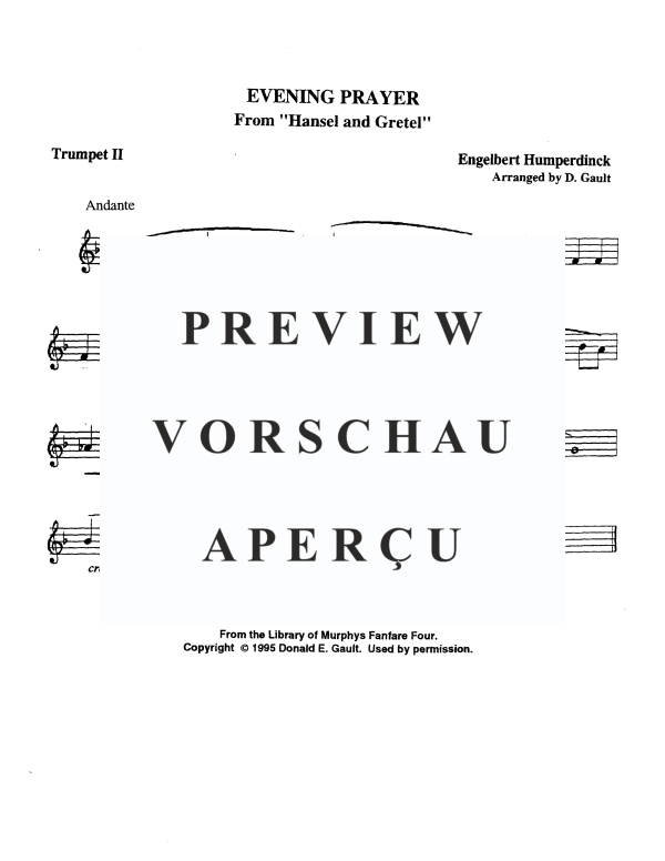 Produktgalerie: Seite 7 von 10 Abendgebet aus Hänsel und Gretel, , Blechbläser Quartett