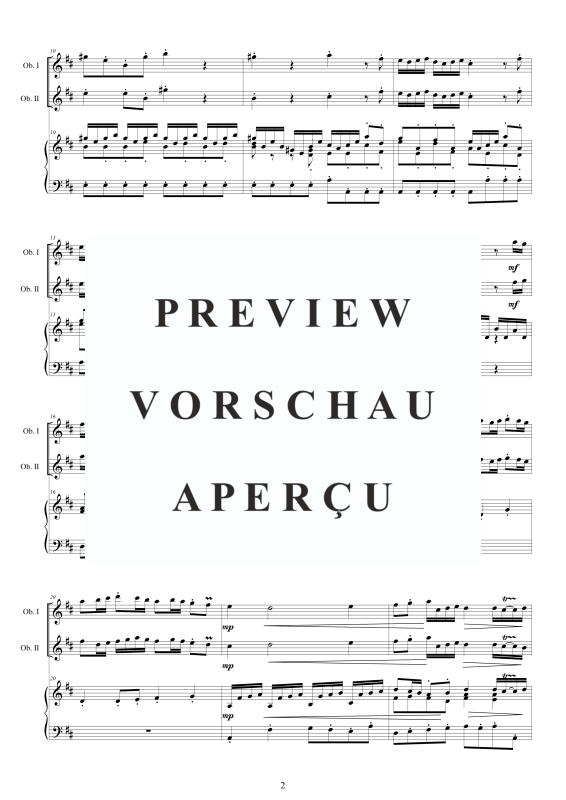 Product gallery: Page 3 of 11 Oboe Concerto No.12 in D-Dur Op.9, , 2 Oboes and Harpsichord