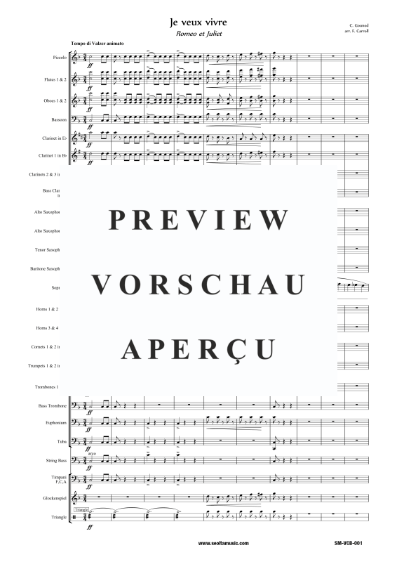 Produktgalerie: Seite 4 von 11 Ah, je veux vivre (aus Romeo und Julia), , Sopran Solo und Concert Band