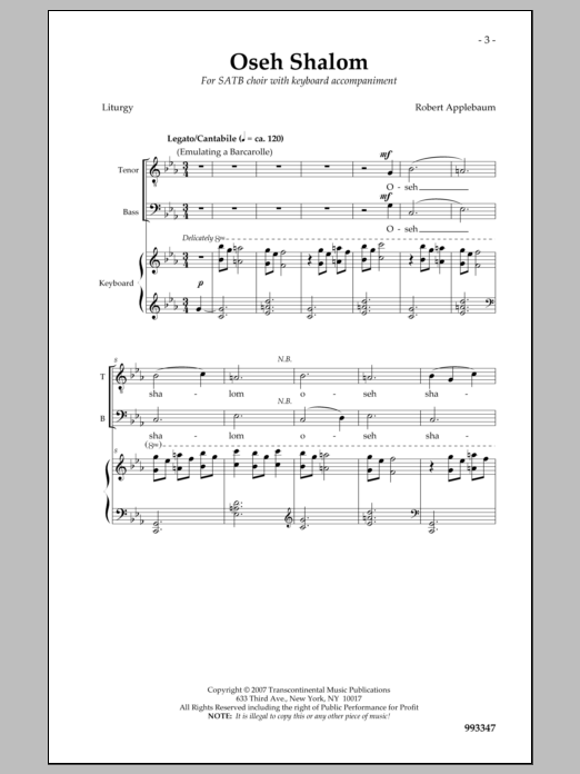 Produktbild zu: Oseh Shalom