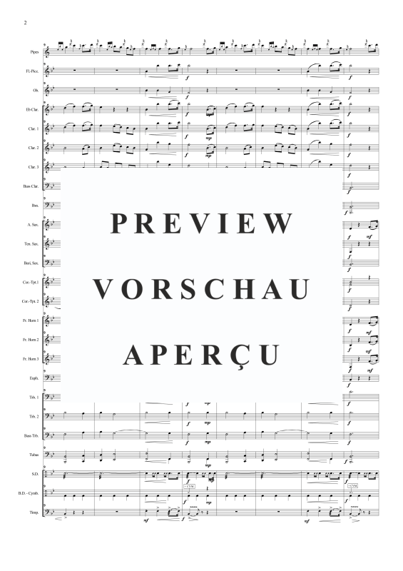 Produktgalerie: Seite 5 von 11 Limericks Lament for Concert Band and Bagpipes, , Concert Band und Dudelsack Solo
