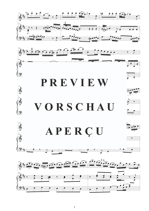 Product gallery: Page 3 of 11 Flöten Sonate Nr. 1 in H-Moll BWV 1030, , Flute and Harpsichord/Piano