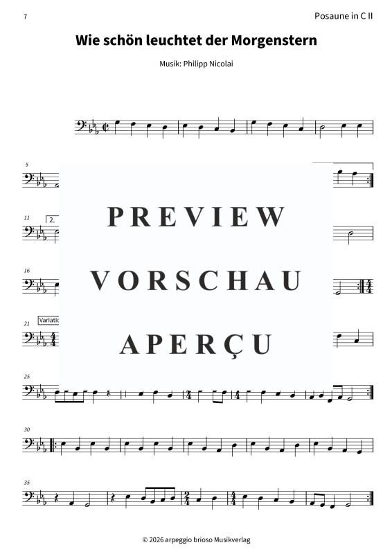 Produktgalerie: Seite 9 von 9 Wie schön leuchtet der Morgenstern - aus dem Album Barock und Jazz zum Fest, , Posaunen Duett