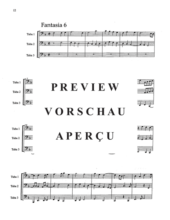 Produktgalerie: Seite 16 von 21 Fantasie a tre voci (fantasie for three instruments) , , Tubatrio
