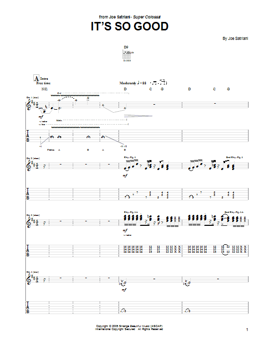 Product gallery: Page 1 of 1 It's So Good, Joe Satriani
