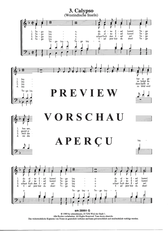 Product gallery: Page 5 of 5 Drei Lieder aus der Südsee , , (mixed choir)