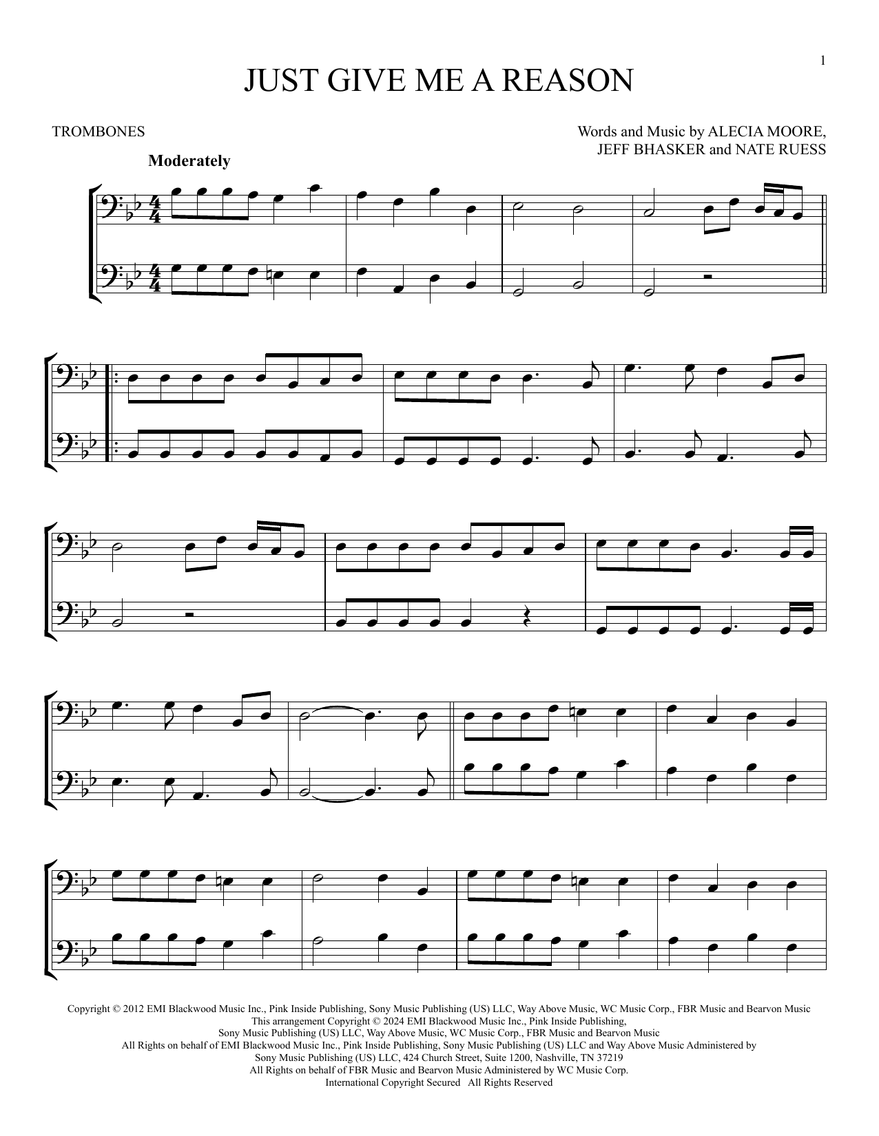 Product gallery: Page 1 of 1 Just Give Me A Reason (feat. Nate Ruess), P!nk