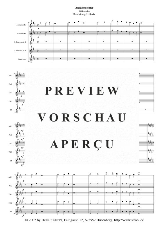 gallery: Andachtsjodler, , Saxophonquintett AATTB