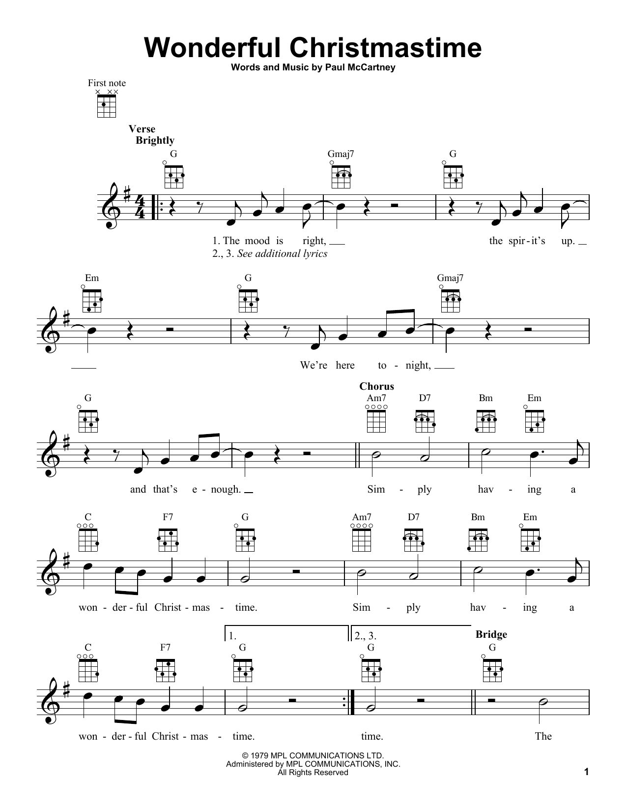 Product gallery: Page 1 of 1 Wonderful Christmastime, Paul McCartney