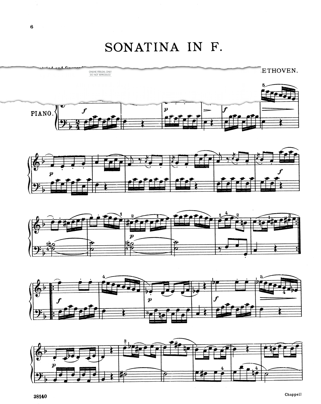 Product picture to: Sonatina In F