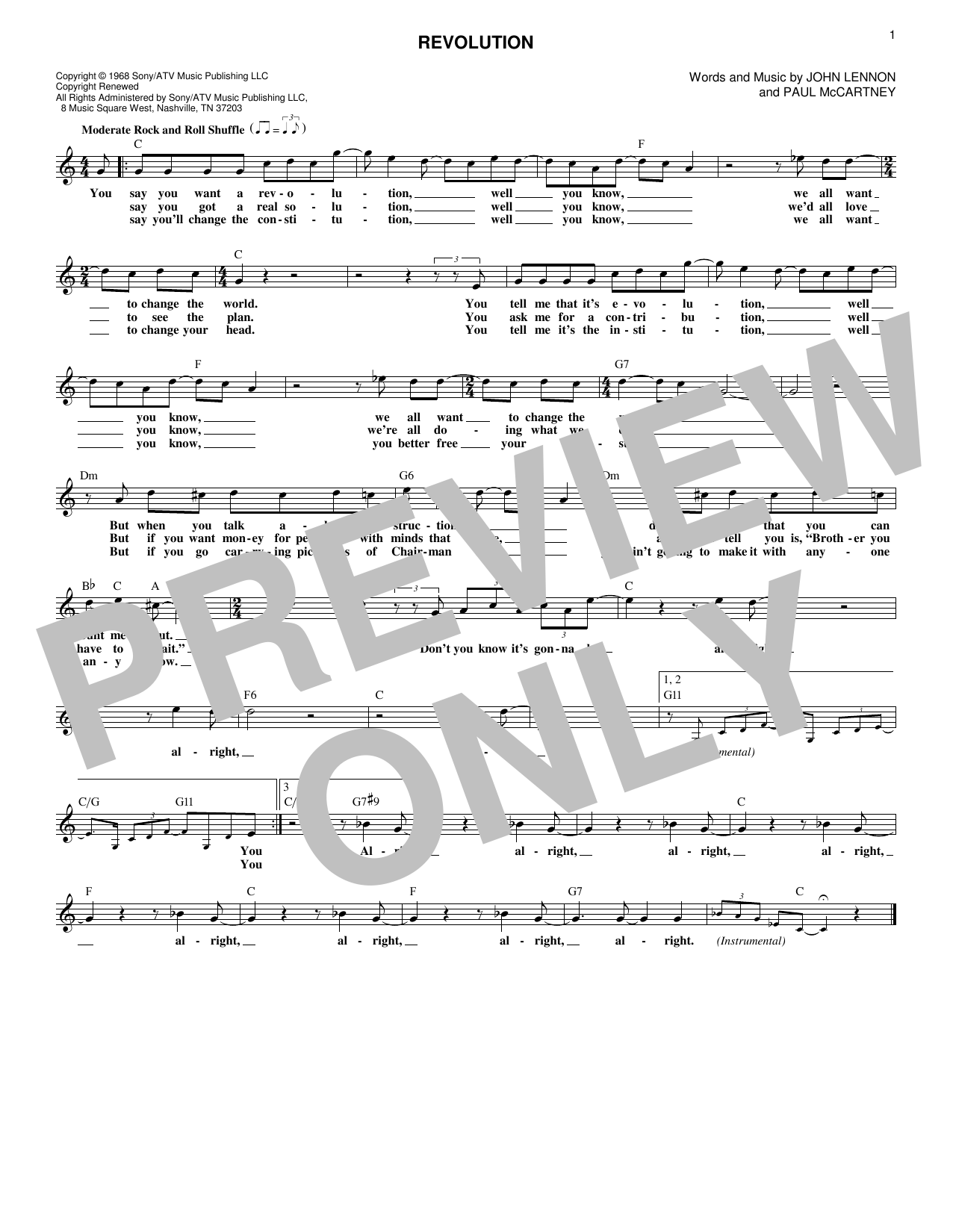Produktgalerie: Seite 1 von 1 Revolution, The Beatles, Melodieinstrument