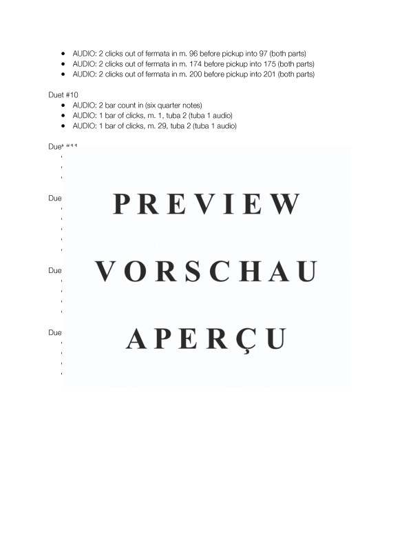Product gallery: Page 7 of 11 14 Concert Duets for 2 Tubas or Bass Trombones, , (Tuba duet 2x tuba or bass trombone)