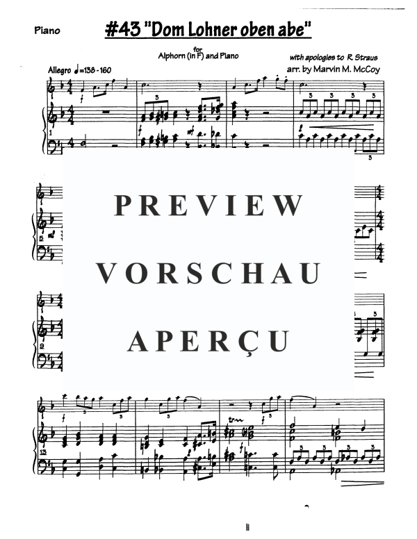 Produktgalerie: Seite 3 von 5 Dom Lohner Oben Abe, , Alphorn in F und Klavier