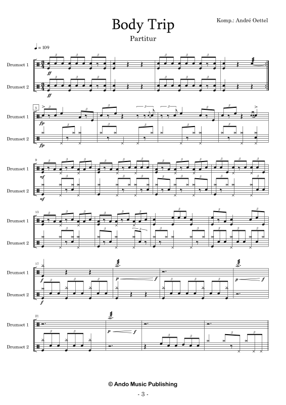 Produktgalerie: Seite 1 von 11 Body Trip, , Drumset Duett