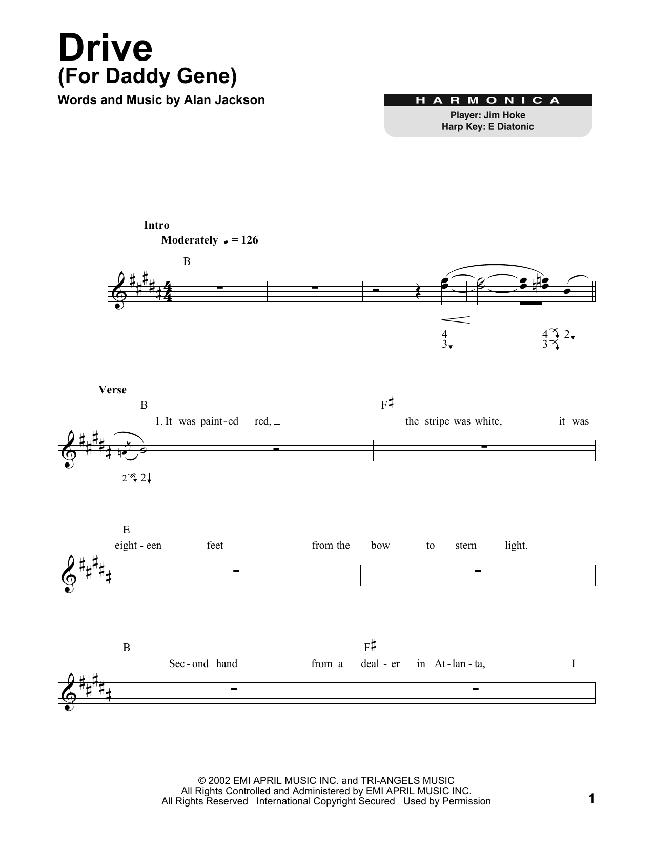 Product gallery: Page 1 of 1 Drive (For Daddy Gene), Alan Jackson