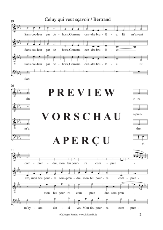 gallery: Celuy qui veut sçavoir , , (Gemischter Chor)