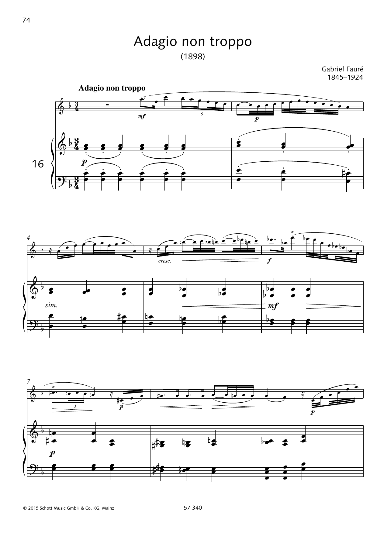 Produktbild zu: Adagio non troppo