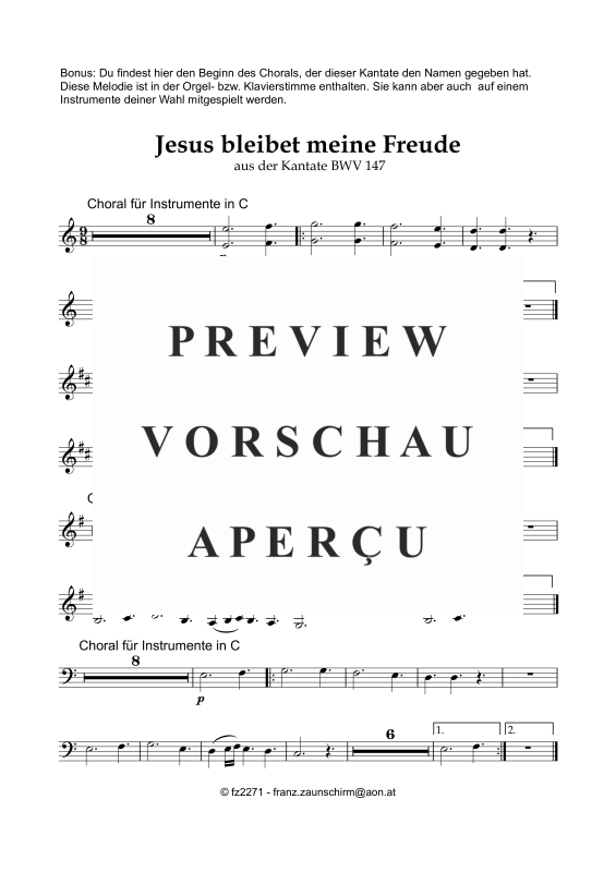 Produktgalerie: Seite 8 von 8 Jesus bleibet meine Freude, , Alt Blockflöte und Orgel