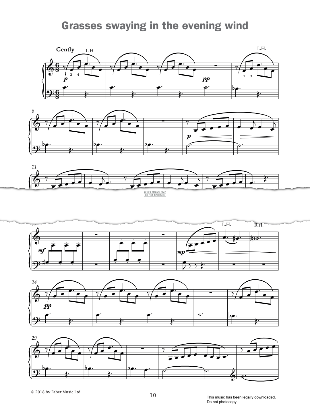 Produktgalerie: Seite 1 von 1 Grasses Swaying In The Evening Wind (from 'Improve Your Sight-Reading! A Piece a Week Piano Grade 4'), Paul Harris, Klavier