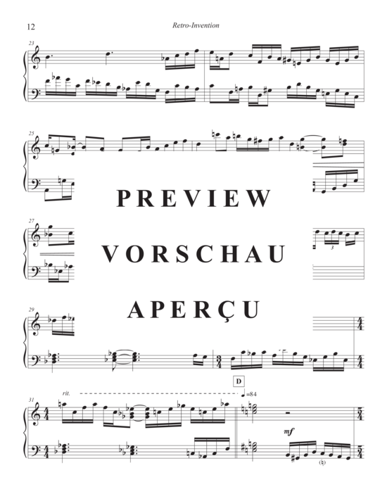 Product gallery: Page 15 of 20 Toccata and Retro-Invention , , Piano Solo
