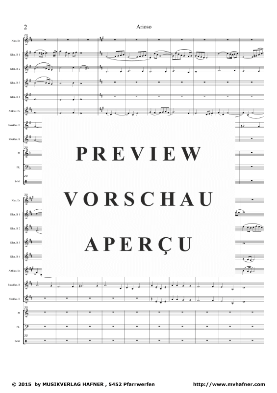 Product gallery: Page 6 of 11 Arioso - Kantate BWV 156, , (clarinet choir)