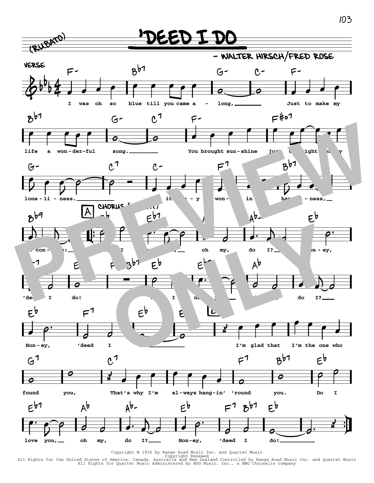 Product picture to: 'Deed I Do (arr. Robert Rawlins)