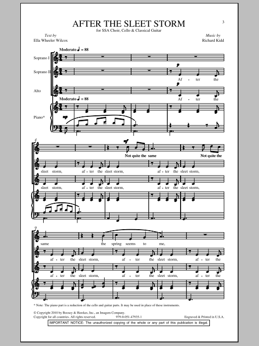 Produktgalerie: Seite 1 von 1 After The Sleet Storm, Richard Kidd, Chor