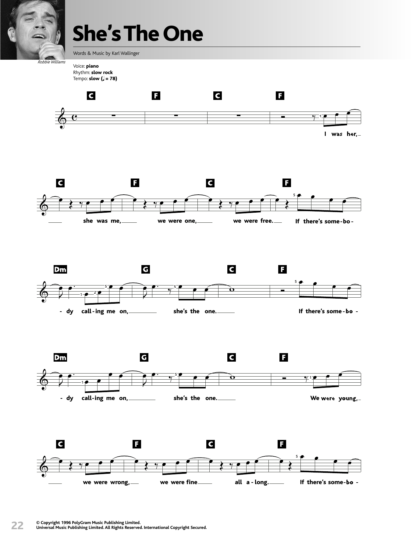 Produktgalerie: Seite 1 von 1 She's The One, World Party, Melodieinstrument