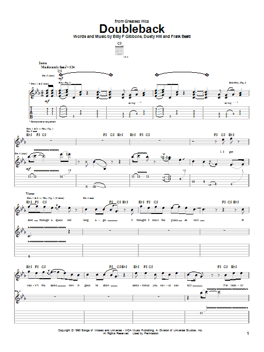 Product gallery: Page 1 of 1 Doubleback, ZZ Top